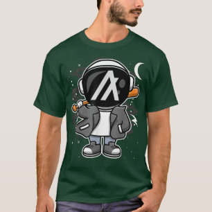 宇宙飛行士ヒップホップアルゴランド月Crへのアルゴコイン Tシャツ