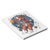 宇宙飛行士ビーグル スペースエクスプローラードッグ ノートパッド (アングル)