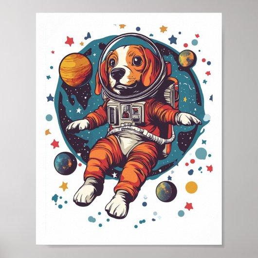 宇宙飛行士ビーグル � 宇宙探検犬 ポスター (正面)