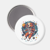 宇宙飛行士ビーグル - 宇宙探検犬 マグネット (正面/裏面)
