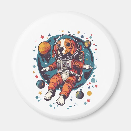 宇宙飛行士ビーグル - 宇宙探検犬 マグネット (正面)