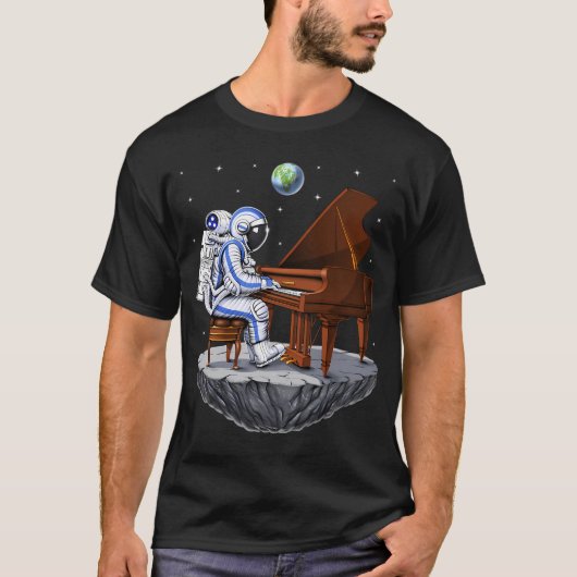 宇宙飛行士ピアニスト Tシャツ (正面)