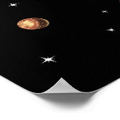 宇宙飛行士ピザスライスに乗る ポスター (角)