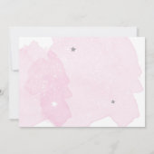 宇宙飛行士ピンクガール初の誕生日 招待状 (裏面)