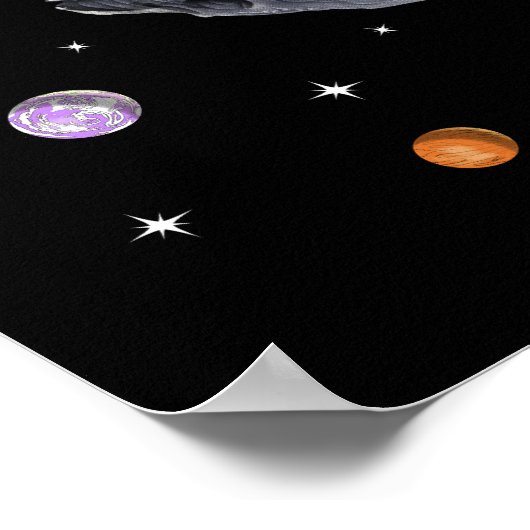 宇宙飛行士フィットネススクエア ポスター (角)