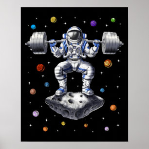 宇宙飛行士フィットネススクエア ポスター