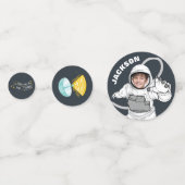 宇宙飛行士フォトボーイ誕生日 コンフェッティ (正面)