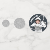 宇宙飛行士フォトボーイ誕生日 コンフェッティ (裏面)