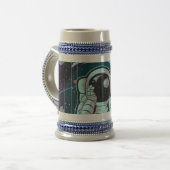 宇宙飛行士フルカラー ビールジョッキ (正面左)