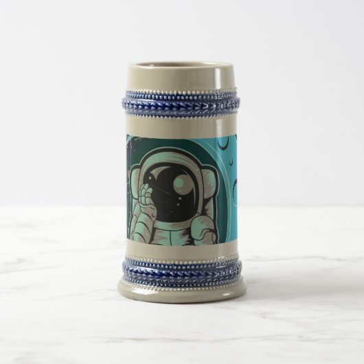 宇宙飛行士フルカラー ビールジョッキ (中央)