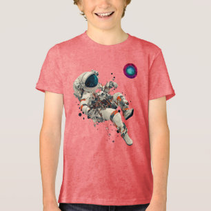 宇宙飛行士フローティング宇宙アドベンチャーTシャツ トライブレンドTシャツ