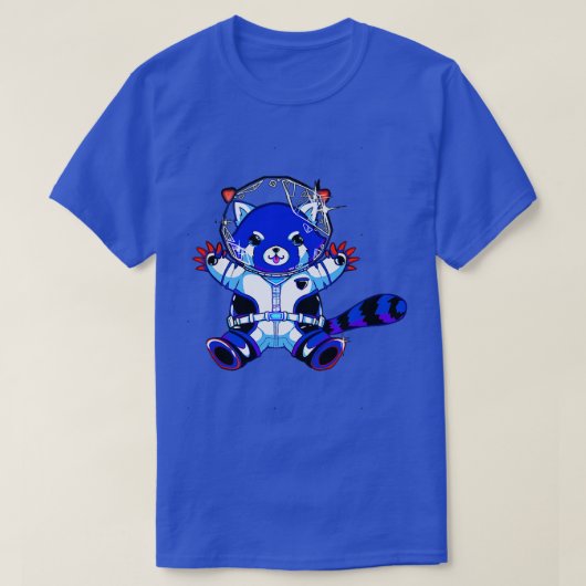 宇宙飛行士ブルーパンダ Tシャツ (デザイン正面)