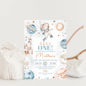 宇宙飛行士ブルーファーストのまわりにトリップザサン誕生日 招待状