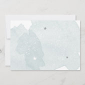 宇宙飛行士ブルーボーイファースト誕生日 招待状 (裏面)