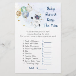 宇宙飛行士ブルー金ゴールド宇宙はプライスゲームを推測