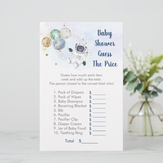 宇宙飛行士ブルー金ゴールド宇宙はプライスゲームを推測 (スタンド正面)