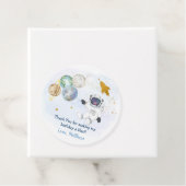 宇宙飛行士ブルー金ゴールド宇宙誕生日 フェイバータグ (インサイチュ)