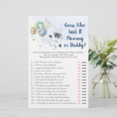 宇宙飛行士ブルー金ゴールド宇宙誰がゲームを言ったか推測 (スタンド正面)