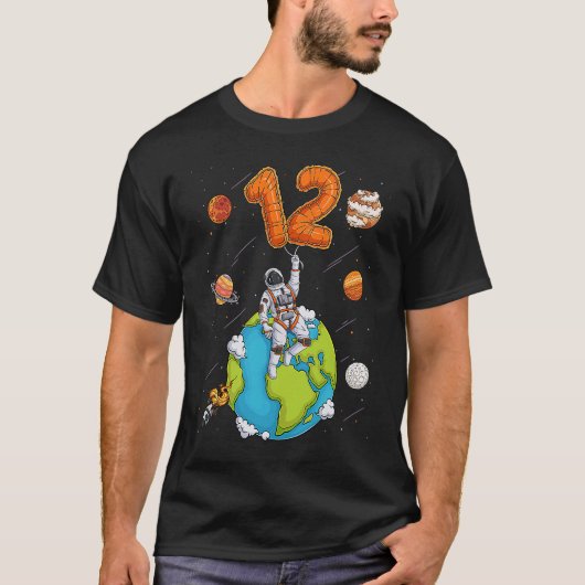 宇宙飛行士プラネット宇宙12歳12日 Tシャツ (正面)