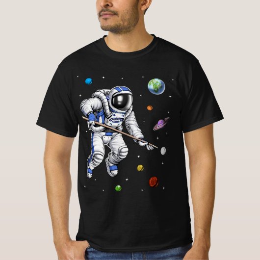 宇宙飛行士プールプレーヤー Tシャツ (正面)