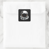宇宙飛行士ヘルメット宇宙 スクエアシール (バッグ)