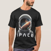 宇宙飛行士ヘルメット Tシャツ (正面)