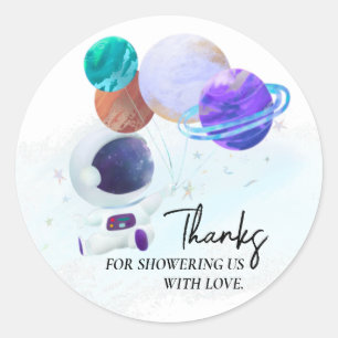 宇宙飛行士ベビーシャワーギフトラベル ラウンドシール