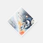 宇宙飛行士ベビーシャワーテンプレート スタンダードカクテルナプキン (角)