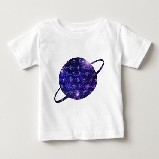 宇宙飛行士ベビーボディスーツ ベビーTシャツ (正面)