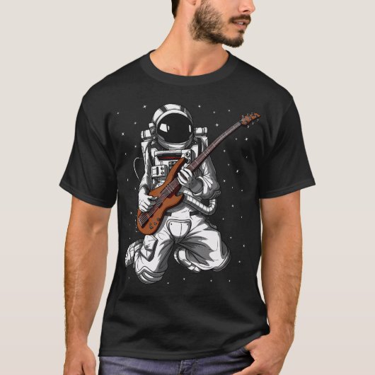 宇宙飛行士ベースギタリスト Tシャツ (正面)