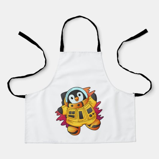 宇宙飛行士ペンギン エプロン (正面)