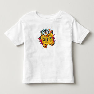 宇宙飛行士ペンギン トドラーTシャツ