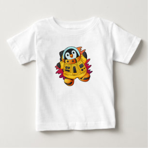 宇宙飛行士ペンギン ベビーTシャツ