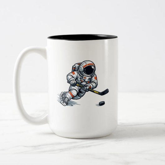 宇宙飛行士ホッケー ツートーンマグカップ (左)
