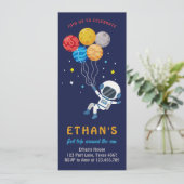 宇宙飛行士ボーイファースト誕生日 招待状 (スタンド正面)