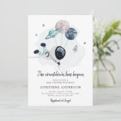 宇宙飛行士ボーイベビーシャワー招待状 招待状 (スタンド正面)