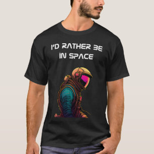 宇宙飛行士ポートレート「私は宇宙にいたい」と Tシャツ