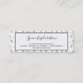 宇宙飛行士ミニ名刺 スキニー名刺 (正面)