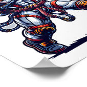 宇宙飛行士ムエタイボクシング空手キックボクシングマーティ ポスター (角)