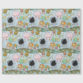 宇宙飛行士ムーンウォークバースデーパーティーテーマ ラッピングペーパー (フラット)