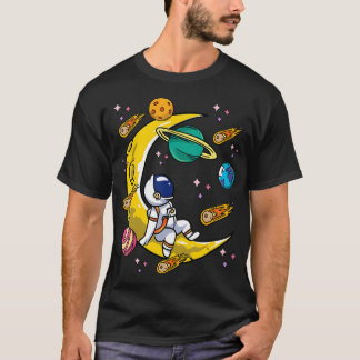 宇宙飛行士ムーンキッズボーイズガールズ宇宙惑星彗星 Tシャツ
