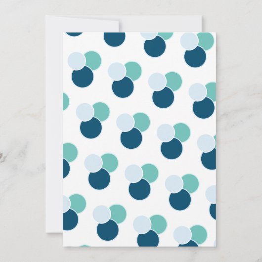 宇宙飛行士ムーンロケットブルー第1誕生日 招待状 (裏面)