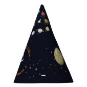 宇宙飛行士ムーンロケットモノグラムキッズシス太陽のテム パーティーハット (右)