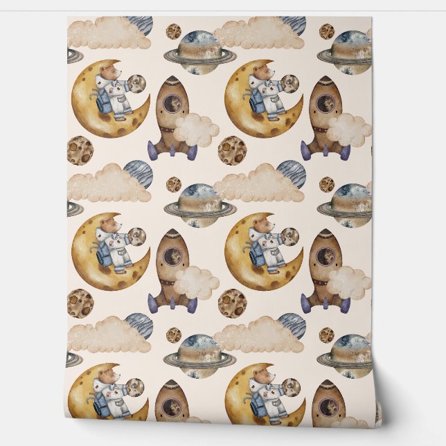 宇宙飛行士ムーン&プラネットボーイ 壁紙 (ほどく)