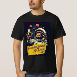 宇宙飛行士モンキーグラフィックTシャツ Tシャツ