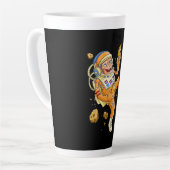 宇宙飛行士モンキー宇宙 カフェラテマグ (左アングル)