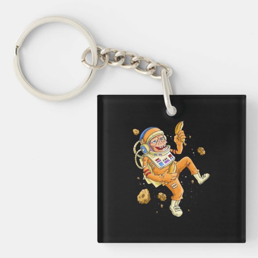 宇宙飛行士モンキー宇宙 キーホルダー (正面)