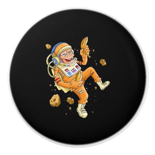 宇宙飛行士モンキー宇宙 セラミックノブ (正面)