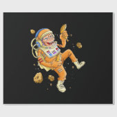 宇宙飛行士モンキー宇宙 ラッピングペーパー (フラット)
