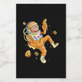 宇宙飛行士モンキー宇宙 ワインラベル (シングルラベル)